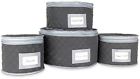 G Brands Llc Fine China Storage Set Of 4 Quilted Cases For Dinnerware Sizes 12 635833582661