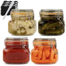 Kt9469 Galashield Glass Jars With Airtight Lid 16 Oz Food Storage Containers Kt9469 Galashield Glass Jars With Airtight Lid 16 Oz Food Storage Containers
