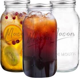 64ozjars-01 Galssmagic 64 Oz Mason Jar Wide Mouth 3 Pack Large Half Gallon Jars 64oz
