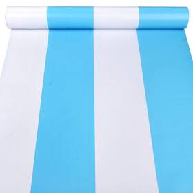 Gtl-240110 Gaotaobn Blue And White Stripes Peel Stick Shelf Liner Removable Paper Wallpaper For