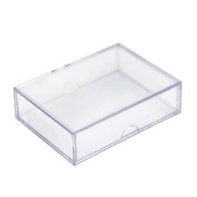 M50c Gary Plastic Packaging 661948600013 10 Pack Clear Acrylic Card Storage Boxes With Lids 3 1/2 Inch L X 2 W