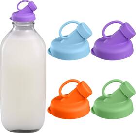 Gjg-2 Gawbyet Silicone Glass Bottle Replacement Caps 48mm Diameter Pour Spout Lids 4 Pack