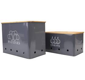 Uk-20210516-gdfjiy-1135-grey Gdfjiy Potato Onion Kitchen Storage Canisters Bin For 2 Pack Set Pot Uk-20210516-gdfjiy-1135-grey Gdfjiy Potato Onion Kitchen Storage Canisters Bin For 2 Pack Set Pot