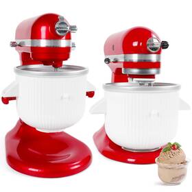 Gdrtwwh 605128920805 Ice Cream Attachment For Kitchenaid Stand Mixer White