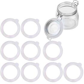 Mrk25n Gemhill Silicone Replacement Gasket Airtight Rubber Seals Rings For White 10pcs
