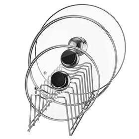 Gerusea 191171582249 Pot Lid Holder Stainless Steel Kitchen Organizer Rack Rest Storage Cutting