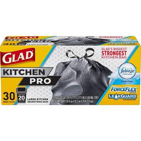 Glad 012587789131 Kitchen Pro Bags 30 Count