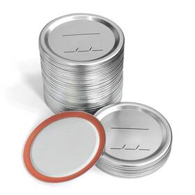 Glass 783914825647 Canning Lids Regular Mouth For Ball/kerr Jars Split-type Metal Mason Silver
