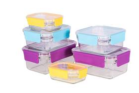 28160 Glasslock Premium Oven Safe Set 6 Piece Clear