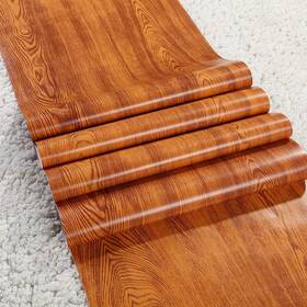 Glow4u 700828621103 Faux Oak Wood Grain Contact Paper For Cabinets Countertops Decorative Self Ad
