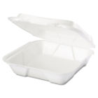 5-4-5x5-2-3x3-1-8 Gnp Sn225 Genpak Foam Hinged Sandwich Container White 020648112255