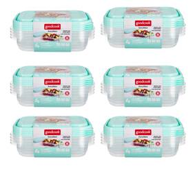 Goodcook 076753960069 Everyware 4-cup Medium Rectangle Set Of 4 Mint