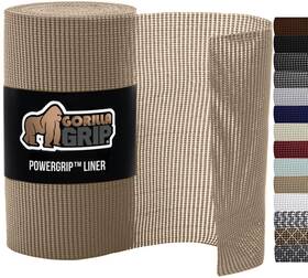 Gorilla Grip 752830289130 Powergrip Drawer Shelf And Cabinet Liner Thick Strong Hold Non-a