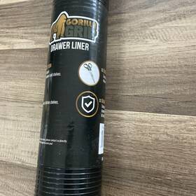 Gorilla Grip 840029612736 Drawer Liner Black 17.5in X 10ft And Shelf Protection/ax