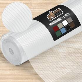 Gorilla Grip 840029633694 Duraguard Shelf Liner Non-adhesive 12 Inch W X 120 L Clear Ribbed
