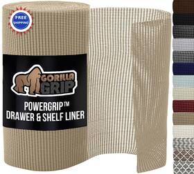 Gorilla Grip 840029665220 Cabinet Liner Non Adhesive Thick 24 X Powergrip Drawer Shelf Strong