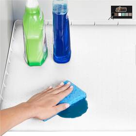 Gorilla Grip 840316715218 Waterproof Silicone Under Sink Mat With Raised Lip For Kitchen And Bathroom