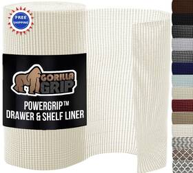 Gorilla Grip 840316720625 Drawer Shelf And Cabinet Liner 17.5 X 30 Thick Strong Hold Non Adhesive Protect