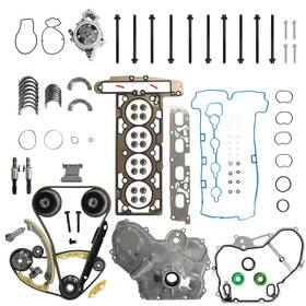 Gpq Gpq-dtb-gm2400-01 Engine Rebuild Overhaul Kit Timing Chain Vvt Water Pump Head Gasket Set Solen