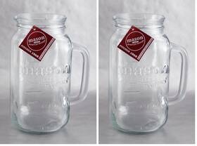 52034 Grant Howard Mason Classics Jar With 32 Ounces Pack Of 2 Clear