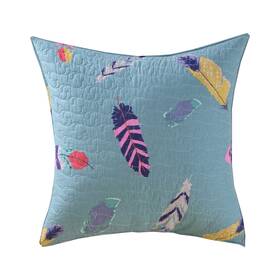 Gl-1603jes Greenland Home Fashions Dream Catcher Pillow Sham-euro Size-26x26-inch Teal