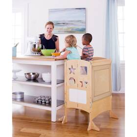 Guidecraft 716243973260 Classic Kitchen Helper Double Natural Tan N/a Guidecraft 716243973260 Classic Kitchen Helper Double Natural Tan N/a