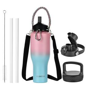 Skybo720 Guskydo 40 Oz Insulated Water Bottle With Paracord Handles &strap Double Wall Metal Skybo720 Guskydo 40 Oz Insulated Water Bottle With Paracord Handles &strap Double Wall Metal