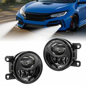 Gxfg30h-b Gxenogo Led Fog Lights Assembly Compatible With 2013-2021 Honda Civic 2013-2015 Accor