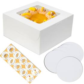 Gs-cb35s Gylsun 5 Sets Cake Boxes 10x10x5 Inches With Boards Bakery For Cakes Gs-cb35s Gylsun 5 Sets Cake Boxes 10x10x5 Inches With Boards Bakery For Cakes