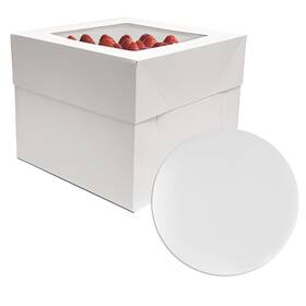 Gs-dgh35s Gylsun 3 Sets Cake Boxes 10x10x8 Inches With Boards Bakery For Cakes