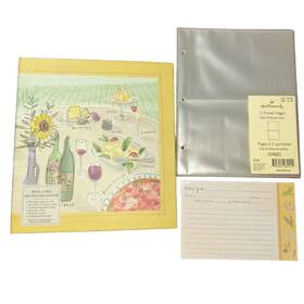 Tog1001 Hallmark 3-ring Refillable Recipe Book Organizer La Dolce Vita W Cards And Pages Tog1001 Hallmark 3-ring Refillable Recipe Book Organizer La Dolce Vita W Cards And Pages
