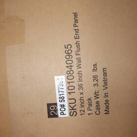 Wfep1236-gn Hampton Bay Wall Cabinet Flush End Panel Fern Green 12 W X 36 H 1010 840 965 - Sealed Pack