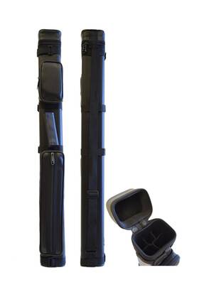 4336346497 Hans Delta 2x3 Hard Billiard Case 2butts 3shafts Carry Pool Cue Stick -