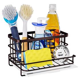 Zwj02-c Hapirm Multifunctional Kitchen Sink Caddy With Removable Drain Tray Quick Dr