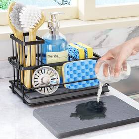 Zwj206 Hapirm Sink Caddy Sponge Holder - Kitchen Organizer With Instant Drying