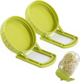 Zjfyg-gn-2 Happyiren Sprouting Lids With Stand Bpa Free Plastic Sprout Maker Kit For Wide Mouth Maso Zjfyg-gn-2 Happyiren Sprouting Lids With Stand Bpa Free Plastic Sprout Maker Kit For Wide Mouth Maso