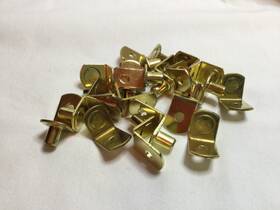 15006661 Hardware Resources New Box Of 100 - Brass 5 Mm Shelf Support Pin Flat Kitchen Cabinet 1/4 Inch