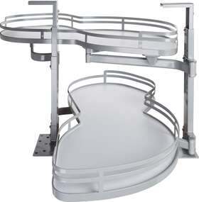 Bcso218gwh-rh Hardware Resources Bcso218-rh Pull Out 2 Tier Blind Corner - Grey