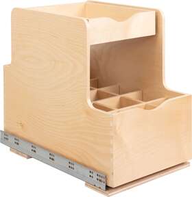 Robtd15-wb Hardware Resources Robtd15 15 Inch Wood Kitchen Cabinet Rollout - White