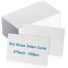 Mua-harloon-197 Harloon 100 Pcs Dry Erase Index Cards 3 X 5 Inch Laminated White Mua-harloon-197 Harloon 100 Pcs Dry Erase Index Cards 3 X 5 Inch Laminated White