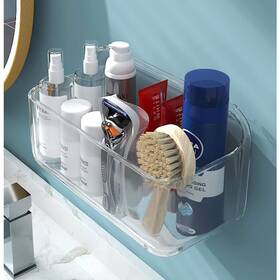 Organizer-778 Haspinh Acrylic Adhesive Wall Mounted Storage Small Cabinet Door Organizer Without D