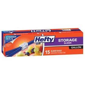 Hefty 013700814150 Onezip Slider Bags Storage Gallon 15 Count Hefty 013700814150 Onezip Slider Bags Storage Gallon 15 Count