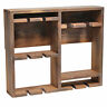 Hg1020-rwd Elegant Designs Bartow Wall Mounted Wood Wine Rack 810052824062