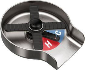 Hgn-gr-001n-hc Hgn Hot And Cold Glass Rinser Temperature 5.11 6.28 5.89 Brush Nickel