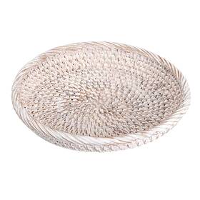 Hpwsn00906 Hipiwe Small Key Basket Bowl For Entryway 7.6 Inch Round Woven Wicker Frui