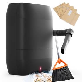 H311 Hiwoor Touchless Automatic Vacuum Dustpan Bagged Canister With 5-pack Dispos H311 Hiwoor Touchless Automatic Vacuum Dustpan Bagged Canister With 5-pack Dispos