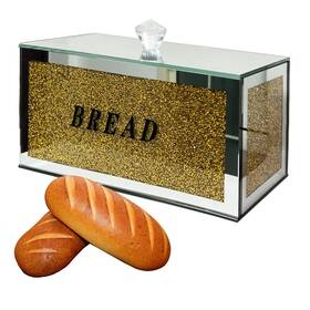 Hbduwnj154152 Hmrcyte Large Glass Bread Container Box With Lid 12.2 Inch L X 6.3 W 7.9 H Homemade