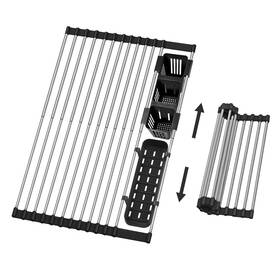 Hc-016-bk Hobychild Extra Large Expandable Roll Up Dish Drying Rack 22.8 X 17.3 In With Expandab Hc-016-bk Hobychild Extra Large Expandable Roll Up Dish Drying Rack 22.8 X 17.3 In With Expandab