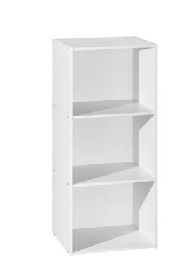 Hodedah 810179031350 Import Bookcase White 3-shelf