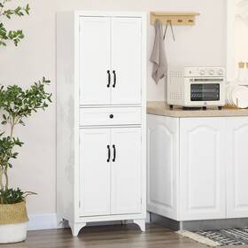 Homcom 196393144152 67 Inch Freestanding Kitchen Pantry 4-door Storage Homcom 196393144152 67 Inch Freestanding Kitchen Pantry 4-door Storage